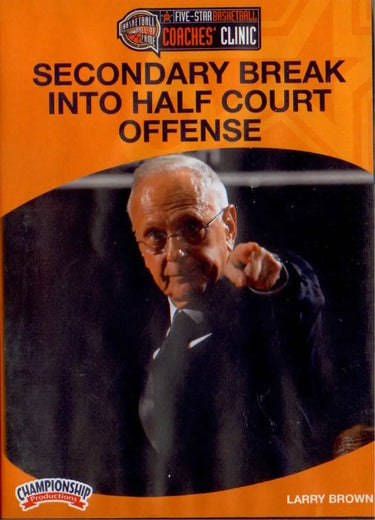 Secondary Break Into Half Court Offense Basketball by Larry Brown Instructional Basketball Coaching Video